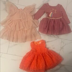 3 super cute little girls dresses!